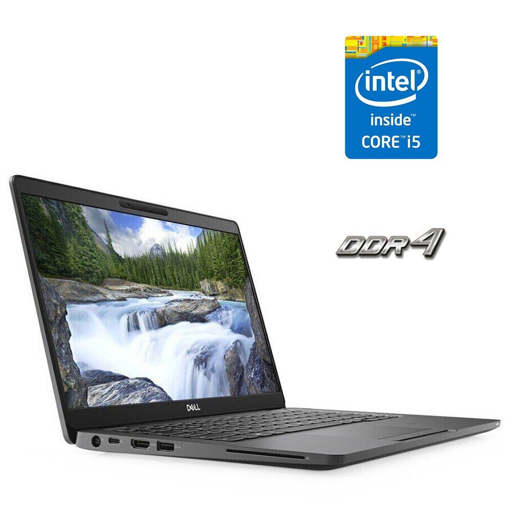 Ультрабук Dell Latitude 5300 / 13.3" (1920x1080) IPS Touch / Intel Core i5-8350U (4 (8) ядра по 1.7 - 3.6 GHz) / 4 GB DDR4 / 120 GB SSD / Intel UHD Graphics 620 / WebCam 
Ультрабук Dell Latitude 5300 / 13.3" (1920x1080) IPS Touch / Intel Core i5-8350U (4 (8) ядра по 1.7 - 3.6 GHz) / 4 GB DDR4 / 120 GB SSD / Intel UHD Graphics 620 / WebCam