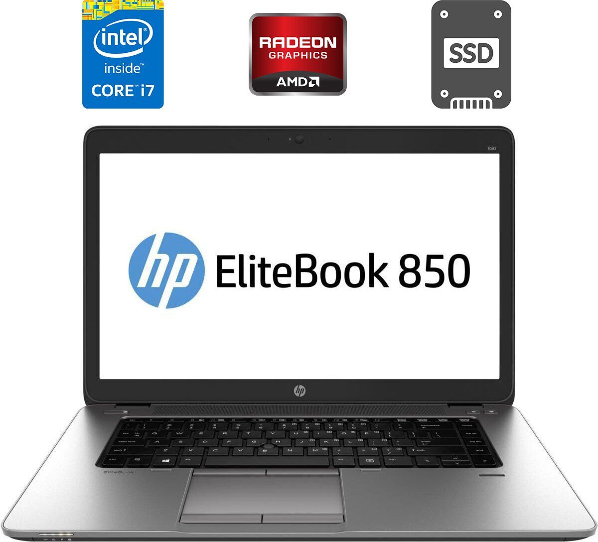 Ноутбук HP EliteBook 850 G1 / 15.6" (1366x768) TN / Intel Core i7-4510U (2 (4) ядра по 2.0 - 3.1 GHz) / 8 GB DDR3 / 120 GB SSD / AMD Radeon HD 8750M, 1 GB GDDR5, 128-bit / WebCam / DisplayPort
Ноутбук HP EliteBook 850 G1 / 15.6" (1366x768) TN / Intel Core i7-4510U (2 (4) ядра по 2.0 - 3.1 GHz) / 8 GB DDR3 / 120 GB SSD / AMD Radeon HD 8750M, 1 GB GDDR5, 128-bit / WebCam / DisplayPort
