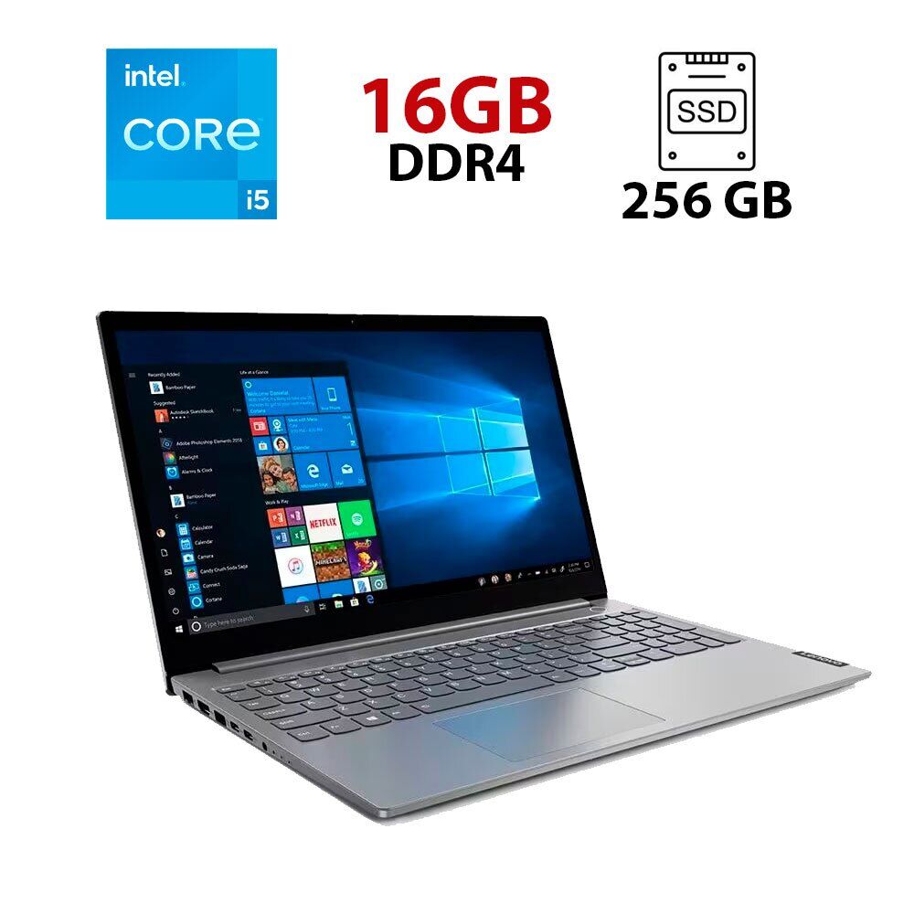 Ультрабук Lenovo ThinkBook 15-IML / 15.6" (1920x1080) IPS / Intel Core i5-1035G1 (4 (8) ядра по 1.0 - 3.6 GHz) / 16 GB DDR4 / 256 GB SSD / Intel UHD Graphics for 10th Generation / WebCam 
Ультрабук Lenovo ThinkBook 15-IML / 15.6" (1920x1080) IPS / Intel Core i5-1035G1 (4 (8) ядра по 1.0 - 3.6 GHz) / 16 GB DDR4 / 256 GB SSD / Intel UHD Graphics for 10th Generation / WebCam