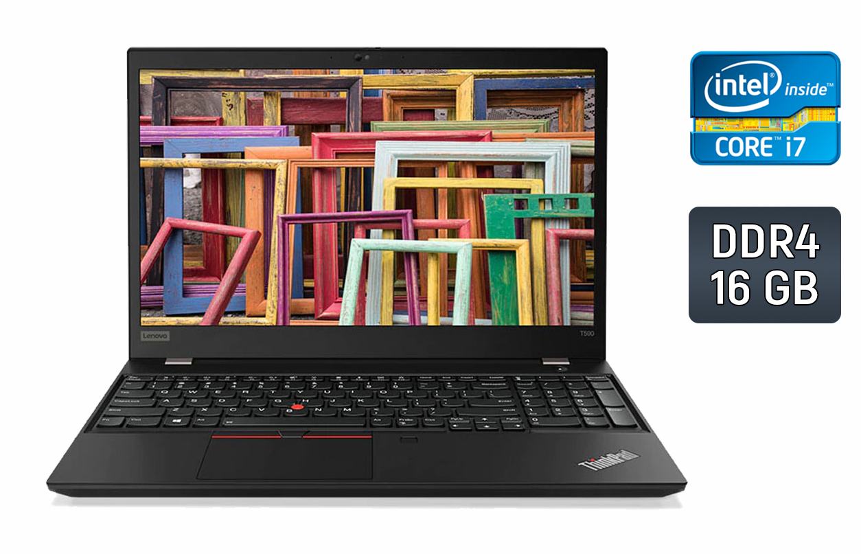 Ультрабук Б-класс Lenovo ThinkPad T590 / 15.6" (1920x1080) IPS / Intel Core i7-8665U (4 (8) ядра по 1.9 - 4.8 GHz) / 16 GB DDR4 / 512 GB SSD / Intel UHD Graphics 620 / WebCam / TouchID / Windows 10
Ультрабук Б-класс Lenovo ThinkPad T590 / 15.6" (1920x1080) IPS / Intel Core i7-8665U (4 (8) ядра по 1.9 - 4.8 GHz) / 16 GB DDR4 / 512 GB SSD / Intel UHD Graphics 620 / WebCam / TouchID / Windows 10