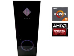 Новый игровой ПК HP OMEN 1A227AVT#ABA-0098 Tower / AMD Ryzen 5 3600 (6 (12) ядер по 3.6 - 4.2 GHz) / 8 GB DDR4 / 256 GB SSD / AMD Radeon RX 6600, 8 GB GDDR6, 128-bit / 500W / Win 10 Home