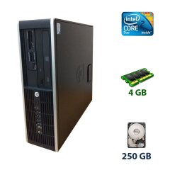 HP 6000 SFF / Intel Core 2 Duo E8400 (2 ядра по 3.0 GHz) / 4 GB DDR3 / 250 GB HDD