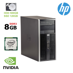 Игровой системный блок HP 6300 Tower / i7-2600 / 8GB DDR3 / 500 GB HDD + 120GB SSD NEW / NEW nVidia GTX 1050 2GB GDDR5