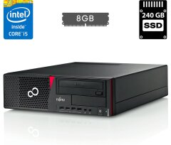 Компьютер Fujitsu Esprimo E720 E90+ SFF / Intel Core i5-4590 (4 ядра по 3.3 - 3.7 GHz) / 8 GB DDR3 / 240 GB SSD / Intel HD Graphics 4600 / 280W / DVD-RW / DisplayPort