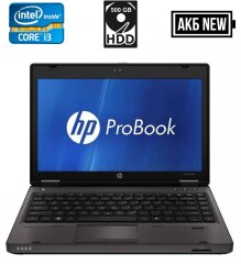 Ноутбук Б-клас HP ProBook 6360b / 13.3'' (1366x768) TN / Intel Core i3-2310M (2 (4) ядра по 2.1 GHz) / 4 GB DDR3 / 500 GB HDD / Intel HD Graphics 3000 / WebCam / DVD-RW / DisplayPort / АКБ NEW
