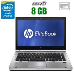 Ноутбук HP EliteBook 8470p / 14" (1366x768) TN / Intel Core i7-3520M (2 (4) ядра по 2.9 - 3.6 GHz) / 8 GB DDR3 / 240 GB SSD / Intel HD Graphics 4000 / WebCam