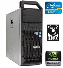 Рабочая станция Lenovo ThinkStation S30 Tower / Intel Xeon E5-2630 (6 (12) ядер по 2.3 - 2.8 GHz) / 16 GB DDR3 / 500 GB HDD / nVidia Quadro 2000, 1 GB GDDR5, 128-bit / 610W / DVI / DisplayPort