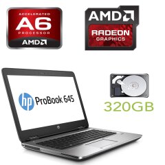 HP PROBOOK 645 G1 / 14' / AMD A6-4400M (2 ядра по 2.7-3.2GHz) / 4GB DDR3 / 320GB HDD / Radeon HD 7520G