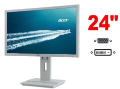 Монитор Acer B246HL / 24" (1920x1080) TN / 1x DVI, 1x VGA, 1x Audio / Встроенные колонки 2x 1.0W / VESA 100x100