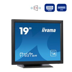Монітор Iiyama ProLite T1931SR-B1A / 19" (1280x1024) TN Touch / VGA, DVI, Audio / Вбудовані колонки 2x 1.0W