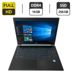 Ноутбук Б-класс HP ProBook 450 G5 / 15.6" (1920x1080) IPS / Intel Core i5-7200U (2 (4) ядра по 2.5 - 3.1 GHz) / 16 GB DDR4 / 256 GB SSD / Intel UHD Graphics 620 / WebCam + Беспроводная мышка