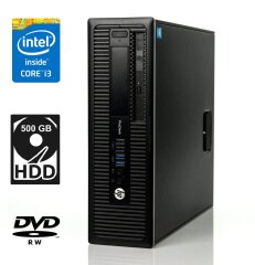 Системный блок HP ProDesk 600 G1 SFF / Intel Core i3-4150 (2 (4) ядра по 3.5 GHz) / 4 GB DDR3 / 500 GB HDD / Intel HD Graphics 4400 / DVD-RW / DisplayPort