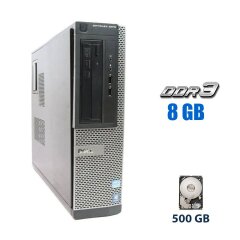 Компьютер Dell Optiplex 3010 SFF / Intel Core i3-2100 (2 (4) ядра по 3.1 GHz) / 8 GB DDR3 / 500 GB HDD / Intel HD Graphics 2000 / DVD-ROM