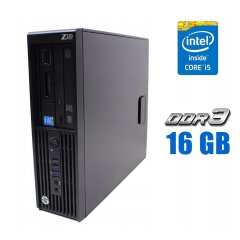 Компьютер HP Z230 SFF / Intel Core i5-4570 (4 ядра по 3.2 - 3.6 GHz) / 16 GB DDR3 / 240 GB SSD / Intel HD Graphics 4600 / DVD-RW / 220W 