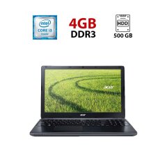 Ноутбук Acer E1-570G / 15.6" (1366x768) TN / Intel Core i3-3217U (2 (4) ядра по 1.8 GHz) / 4 GB DDR3 / 500 GB HDD / Intel HD Graphics 4000 / WebCam
