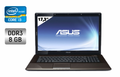Ноутбук ASUS X72J / 17.3" (1600x900) TN / Intel Core i3-370M (2 (4) ядра по 2.4 GHz) / 8 GB DDR3 / 120 GB SSD / ATI Radeon 5000 Graphics, 1 GB GDDR3, 128-bit / WebCam / DVD-RW
