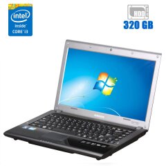 Ноутбук Б-клас Samsung R440 / 14" (1366x768) TN / Intel Core i3-370M (2 (4) ядра по 2.4 GHz) / 4 GB DDR3 / 320 GB HDD / AMD Radeon HD 4500, 512 MB DDR3, 64-bit / WebCam / DVD-ROM / АКБ не тримає