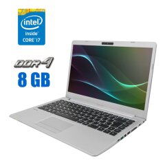 Ультрабук Clevo N141ZU / 14" (1920x1080) IPS / Intel Core i7-8565U (4 (8) ядра по 1.8 - 4.6 GHz) / 8 GB DDR4 / 240 GB SSD / Intel UHD Graphics / WebCam 