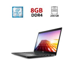 Ультрабук Dell Latitude 7390 / 13.3" (1920x1080) IPS / Intel Core m7-6Y75 (2 (4) ядра по 1.2 - 3.1 GHz) / 8 GB DDR4 / 256 GB SSD / Intel UHD Graphics 620 / WebCam / USB 3.1 / HDMI / Windows 11