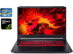 Игровой ноутбук Acer Nitro 5 AN515-54 / 15.6" (1920x1080) IPS / Intel Core i5-8300H (4 (8) ядра по 2.3 - 4.0 GHz) / 16 GB DDR4 / 512 GB SSD M.2 / nVidia GeForce GTX 1650, 4 GB GDDR5, 128-bit / WebCam / Win11