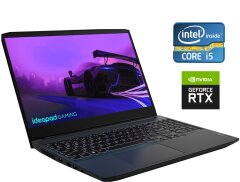 Игровой ноутбук Lenovo IdeaPad Gaming 3 15IHU6 / 15.6" (1920x1080) IPS / Intel Core i5-11300H (4 (8) ядра по 2.6 - 4.4 GHz) / 16 GB DDR4 / 512 GB SSD / nVidia GeForce RTX 3050, 4 GB GDDR6, 128-bit / WebCam / Win 10 Home