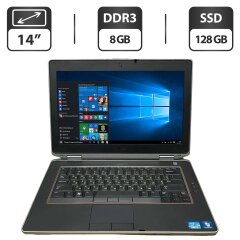 Ноутбук Б-класс Dell Latitude E6420 / 14" (1366x768) TN / Intel Core i5-2520M (2 (4) ядра по 2.5 - 3.2 GHz) / 8 GB DDR3 / 128 GB SSD / Intel HD Graphics 3000 / WebCam / VGA