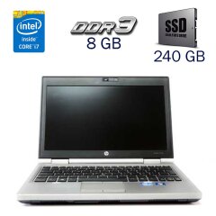 Ноутбук Б-класс HP EliteBook 2570p / 12.5" (1366x768) TN / Intel Core i7-3520M (2 (4) ядра по 2.9 - 3.6 GHz) / 8 GB DDR3 / 240 GB SSD / Intel HD Graphics 4000 / WebCam