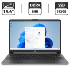Ноутбук HP 15-dy1731ms / 15.6" (1366x768) TN Touch / Intel Core i3-1005G1 (2 (4) ядра по 1.2 - 3.4 GHz) / 8 GB DDR4 / 512 GB SSD / Intel UHD Graphics / WebCam / HDMI