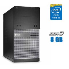 Компьютер Dell OptiPlex 3020 Tower / Intel Core i3-4130 (2 (4) ядра по 3.4 GHz) / 8 GB DDR3 / 256 GB SSD NEW / Intel HD Graphics 4400 / DVD-ROM