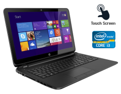 Ноутбук HP 15-1010dx / 15.6" (1366x768) TN Touch / Intel Core i3-4010U (2 (4) ядра по 1.7 GHz) / 8 GB DDR3 / 256 GB SSD / Intel HD Graphics 4400 / WebCam / Windows 10 