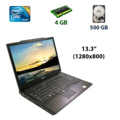 Dell Latitude E4300 / 13.3" (1280x800) TN LED / Intel Core 2 Duo SP9400 (2 ядра по 2.4 GHz) / 4 GB DDR3 / 500 GB HDD / Com Port (IEEE 1394)