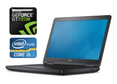Ноутбук Б-класс Dell Latitude E5540 / 15.6" (1366x768) TN / Intel Core i5-4300U (2 (4) ядра по 1.9 - 2.9 GHz) / 8 GB DDR3 / 240 GB SSD / nVidia GeForce GT 720M, 2 GB DDR3, 64-bit / WebCam / Windows 10