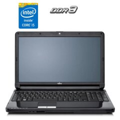 Ноутбук Fujitsu Lifebook AH530 / 15.6" (1366x768) TN / Intel Core i5-520M (2 (4) ядра по 2.4 - 2.93 GHz) / 4 GB DDR3 / 160 GB HDD / Intel HD Graphics / WebCam / DVD-ROM