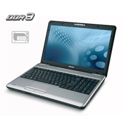Ноутбук Toshiba Satellite L505 / 15.6" (1366x768) TN / Intel Core 2 Duo T6400 (2 ядра по 2.0 GHz) / 4 GB DDR3 / 250 GB HDD / Intel HD Graphics / WebCam / АКБ не держит