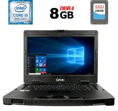 Полузащищенный ноутбук Getac S410 G3 / 14" (1366x768) TN / Intel Core i5-8265U (4 (8) ядра по 1.6 - 3.9 GHz) / 8 GB DDR4 / 256 GB SSD / Intel UHD Graphics 620 / USB 3.1 / HDMI
