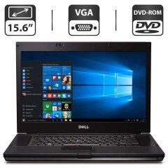 Ноутбук Б-класс Dell Latitude E6510 / 15.6" (1366x768) TN / Intel Core i5-560M (2 (4) ядра по 2.66 - 3.2 GHz) / 4 GB DDR3 / 500 GB HDD / Intel HD Graphics / DVD-ROM / VGA