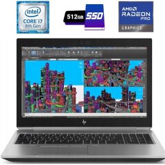 Мобільна робоча станція HP ZBook 15 G5 / 15.6'' (1920x1080) IPS Touch / Intel Core i7-8550U (4 (8) ядра по 1.8 - 4.0 GHz) / 32 GB DDR4 / 512 GB SSD M.2 / AMD Radeon Pro WX 3100, 4 GB GDDR5, 128-bit / WebCam 