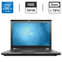 Ноутбук Lenovo ThinkPad T420 / 14" (1600x900) TN / Intel Core i7-2640M (2 (4) ядра по 2.8 - 3.5 GHz) / 6 GB DDR3 / 500 GB HDD / Intel HD Graphics 3000 / 3G Modem