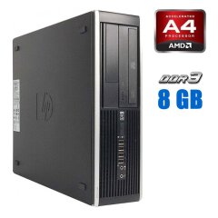 Системний блок Hewlett Packard Compaq Pro 6305 SFF / AMD A4-5300B (2 ядра по 3.4 - 3.6 GHz) / 8 GB DDR3 / 320 GB HDD / AMD Radeon HD 7480D Graphics