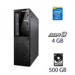 Системний блок Lenovo ThinkCentre E73 SFF / Intel Core i3-4150 (2 (4) ядра по 3.5 GHz) / 4 GB DDR3 / 500 GB HDD