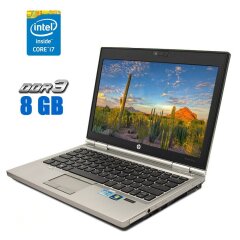 Нетбук HP EliteBook 2570p / 12.5" (1366x768) TN / Intel Core i7-3520M (2 (4) ядра по 2.9 - 3.6 GHz) / 8 GB DDR3 / 250 GB SSD / Intel HD Graphics 4000 / WebCam 