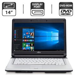 Ноутбук Fujitsu LifeBook S710 / 14" (1366x768) TN / Intel Core i7-620M (2 (4) ядра по 2.66 - 3.33 GHz) / 4 GB DDR3 / 320 GB HDD / Intel HD Graphics / DVD-ROM