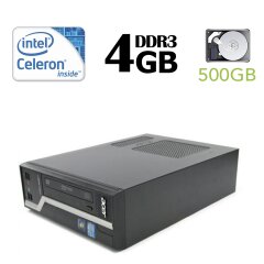 Acer Veriton X2611G SFF / Intel® Celeron® G1610 (2 ядра по  2,60 GHz) / 4 GB  DDR3 / 500 GB HDD 