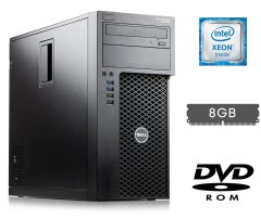 Компьютер Dell Precision 3620 Tower / Intel Xeon E3-1245 v5 (4 (8) ядра по 3.5 - 3.9 GHz) / 8 GB DDR4 / no HDD / Intel HD Graphics P530 / 290W / DVD-ROM / DisplayPort / HDMI