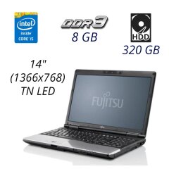 Ноутбук Fujitsu LifeBook S782 / 14" (1366x768) TN LED / Intel Core i5-3360M (2 (4) ядра по 2.8 - 3.5 GHz) / 8 GB DDR3 / 320 GB HDD / WebCam / DP