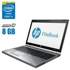 Ноутбук HP EliteBook 8570p / 15.6" (1366x768) TN / Intel Core i5-3380M (2 (4) ядра по 2.9 - 3.6 GHz) / 8 GB DDR3 / 256 GB SSD NEW / Intel HD Graphics 4000 / WebCam 