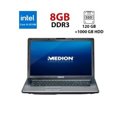 Ноутбук Medion Akoya P7816 / 17.3" (1600x900) TN / Intel Core i5-3210M (2 (4) ядра по 2.5 - 3.1 GHz) / 8 GB DDR3 / 120 GB SSD + 1000 GB HDD / nVIDIA GeForce GT645M, 1 GB DDR3, 128-bit / WebCam