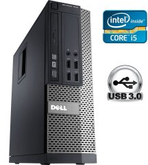 ПК Б-класс Dell OptiPlex 7010 SFF / Intel Core i5-3470 (4 ядра по 3.2 - 3.6 GHz) / 4 GB DDR3 / 250 GB HDD / Intel HD Graphics 2500 / USB 3.0 / DVD-ROM / DisplayPort