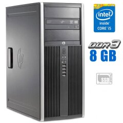 ПК HP Compaq 8200 Elite Tower / Intel Core i5-2300 (4 ядра по 2.8 - 3.1 GHz) / 8 GB DDR3 / 240 GB SSD / Intel HD Graphics 2000 / DisplayPort / DVD-RW