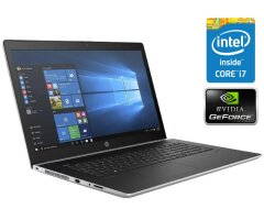 Игровой ноутбук Б-класс HP ProBook 470 G5 / 17.3" (1920x1080) IPS / Intel Core i7-8550U (4 (8) ядра по 1.8 - 4.0 GHz) / 8 GB DDR4 / 256 GB SSD / nVidia GeForce 930MX, 2 GB DDR3, 64-bit / WebCam / Win 10 Pro